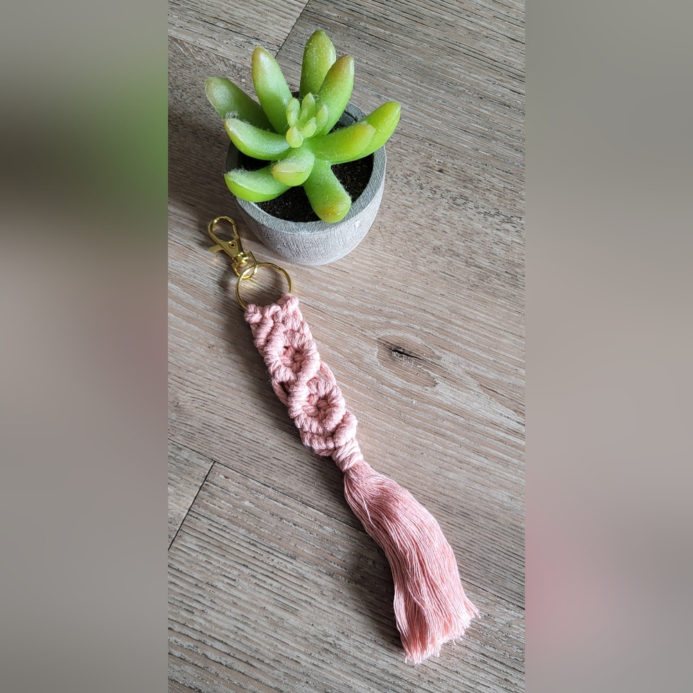 Handcrafted Macramé Keychain